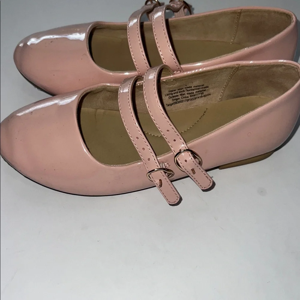 Cat & Jack Pink Double Strap Flats